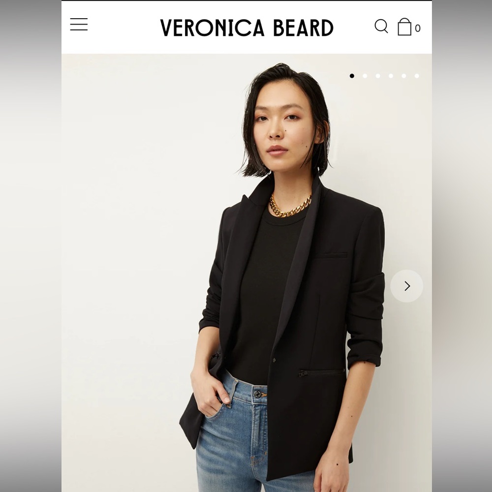 Brand new Veronica Beard Black Scuba Jacket